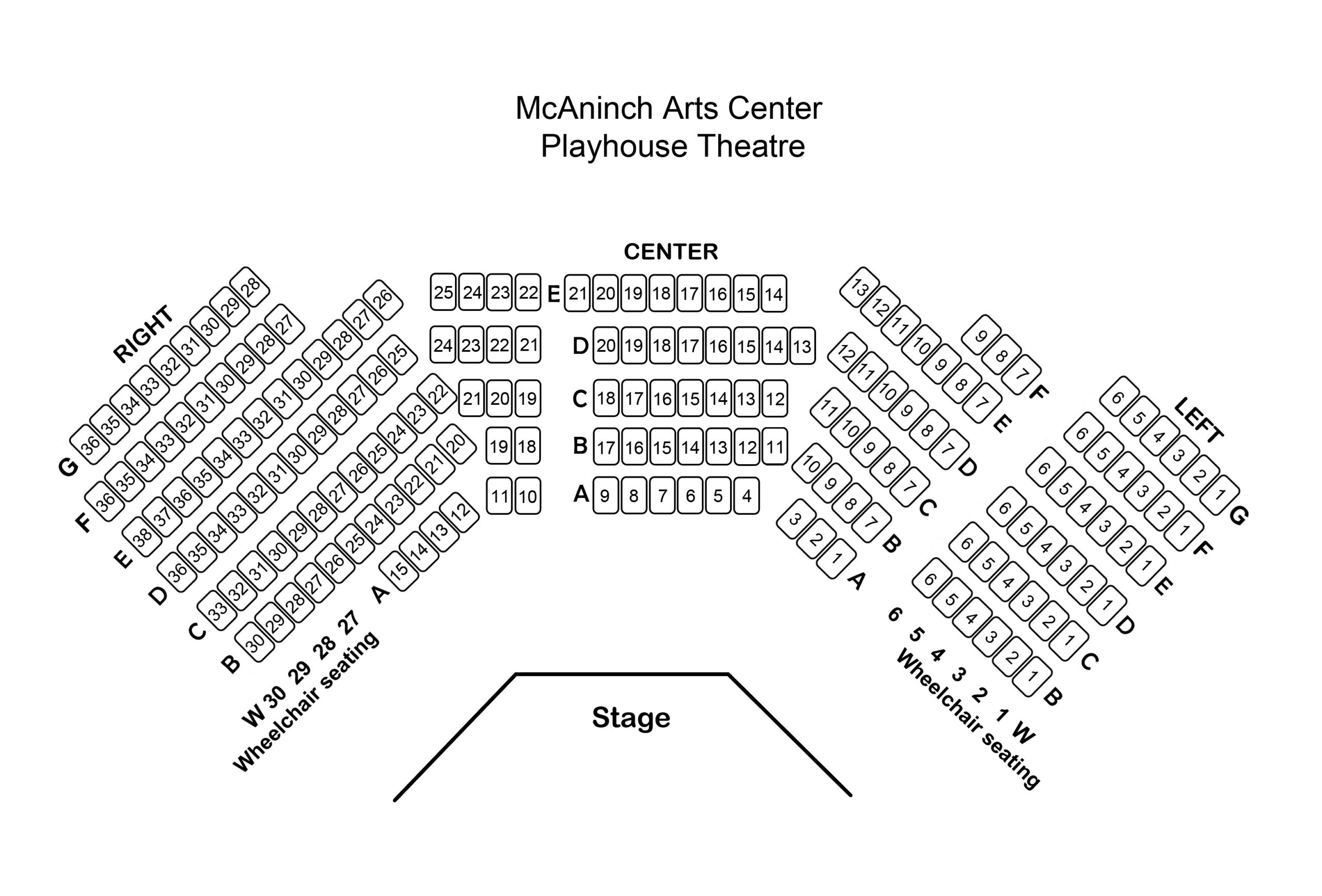 MAC Playhouse Seating Chart